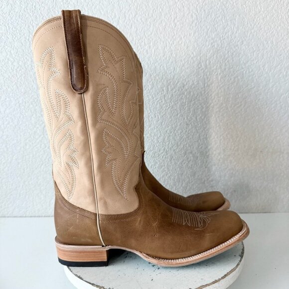 Lane SARATOGA Womens Square Toe Cowboy Boots 11 Desert Clay Western Cowgirl - Picture 2 of 13